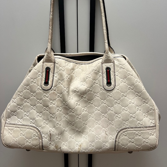 Gucci Guccissima Princy Tote Bag in White - Picture 1 of 6